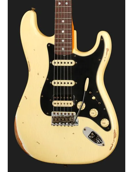Fender LTD 67 Strat HSS Vintage White, detail 4