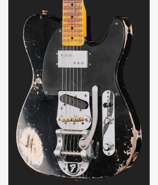Fender LTD CuNife Tele HR Aged Black, detail 4