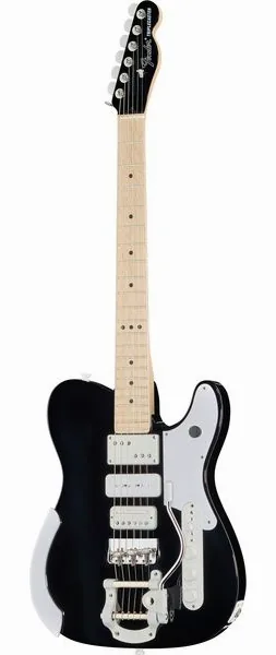 Fender LTD Jack White Triplecaster BK, front view