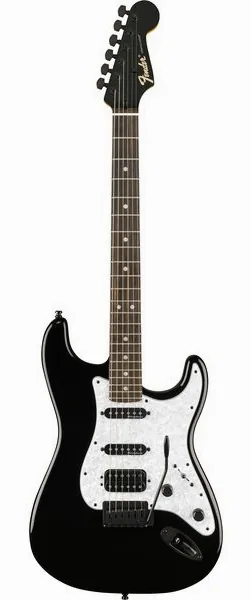 Fender LTD Player Fusion Strat HSS BK, front view