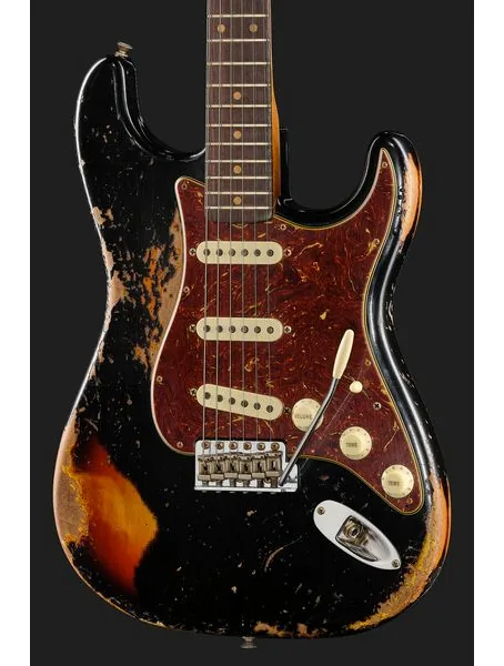 Fender Roasted '61 Strat ABLK/3TSB, detail 4