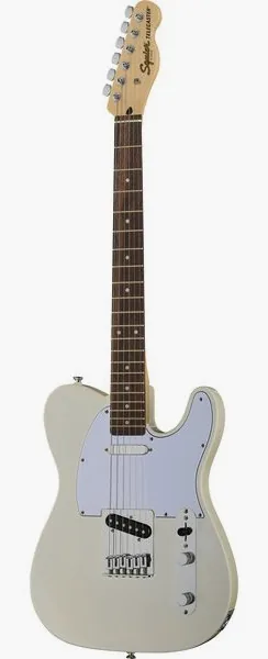 Squier Affinity Tele Olympic White, front view