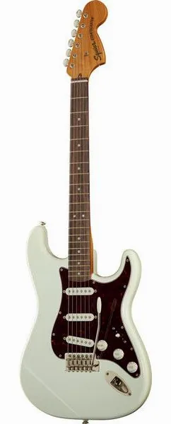 Squier CV 70s Strat LRL OWT, front view