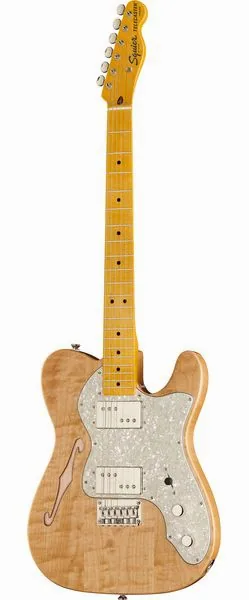 Squier CV 70s Tele Thinline MN NAT, front view