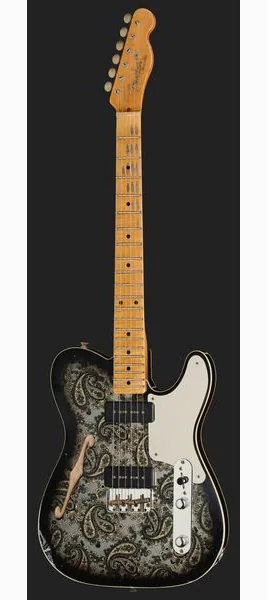 Fender Tele Dual P90 Black Paisley, detail 2