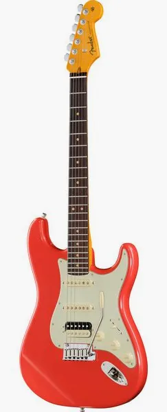 Fender Ultra Luxe 60s Strat HSS FRD, front view