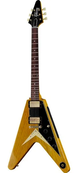 Gibson 58 Korina Flying V BG VOS, front view
