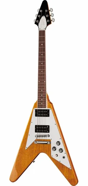 Gibson 70s Flying V Antique Natural, front view
