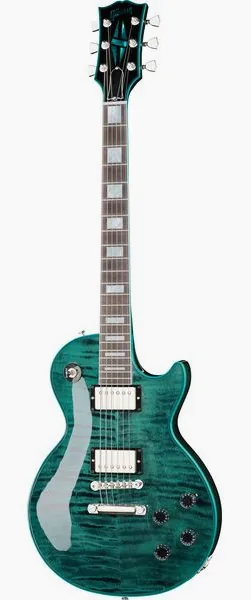Gibson Les Paul Custom AxcessPeacockW, front view