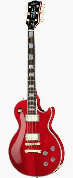 Gibson LP Custom HPT Trans Wine Red#1, front view