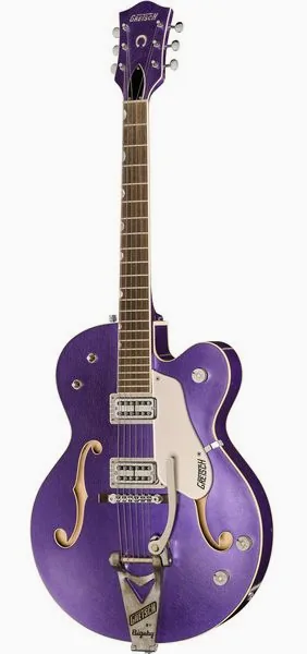 Gretsch 6120CST 59 Purple Relic, front view