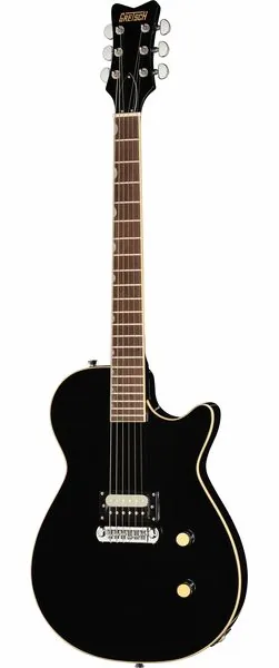 Gretsch STRML JET 1PU JT BLK, front view