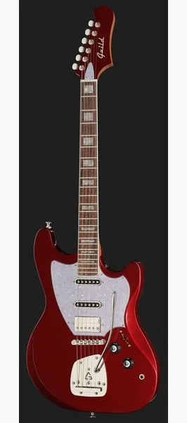 Guild Surfliner Deluxe Scarlett Red, detail 2
