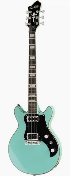 Hagstrom Megin Aged Sky Blue, front view