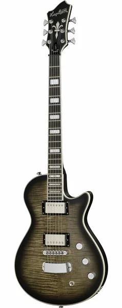 Hagstrom Ultra Max Cosmic Blackburst, front view