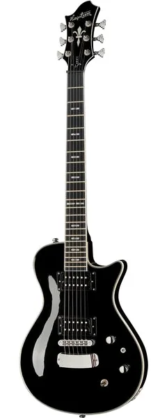 Hagstrom Ultra Swede Black Gloss, front view