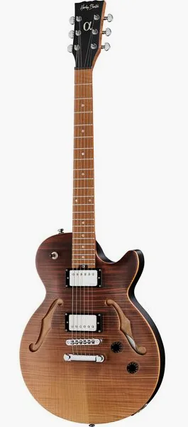 Harley Benton Aeolus Frost Flame, front view