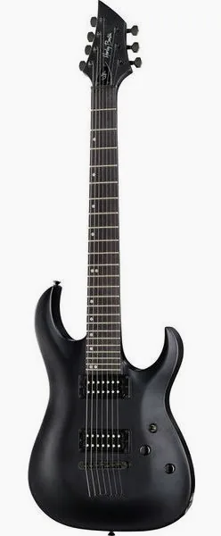Harley Benton Baritone-7 SBK, front view