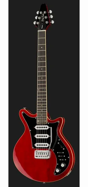 Harley Benton BM-75 Trans Red Deluxe w/Case, detail 2