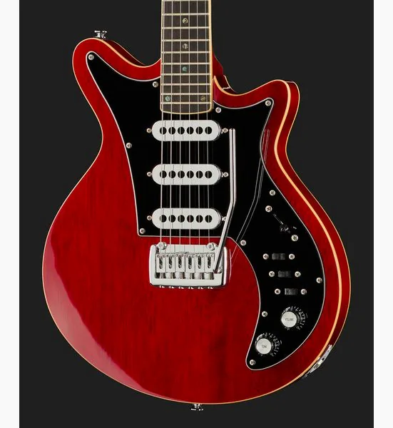 Harley Benton BM-75 Trans Red Deluxe w/Case, detail 4