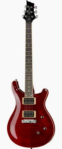 Harley Benton CST-24 Black Cherry Flame, front view