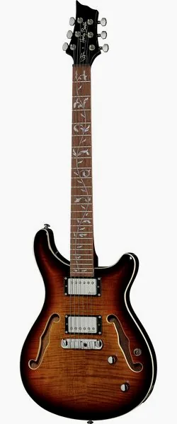 Harley Benton CST-24HB TOL Tobacco Flame, front view