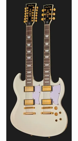 Harley Benton DC-Custom II 612 White, detail 2