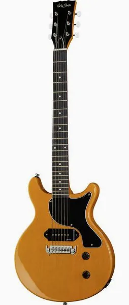 Harley Benton DC-Junior TV Yellow, front view