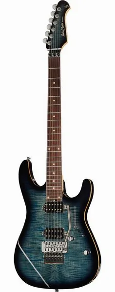 Harley Benton Fusion-III HH FR EB FBLB, front view
