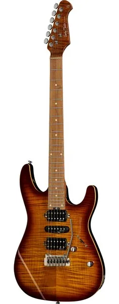 Harley Benton Fusion-III HSH Roasted FBB, front view
