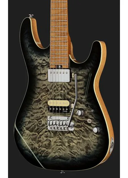 Harley Benton Fusion-IV HH MN QBKB, detail 4