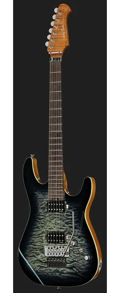 Harley Benton Fusion-IV HH RW FR QBLB, detail 2