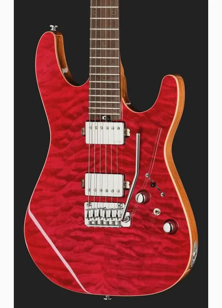 Harley Benton Fusion-IV HH RW QRG, detail 4
