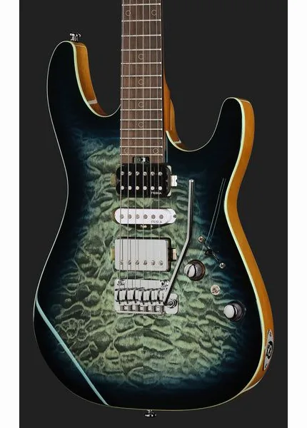 Harley Benton Fusion-IV HSH RW QBLB, detail 4
