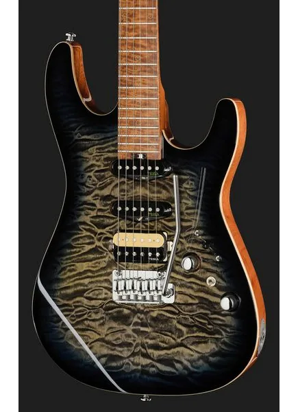 Harley Benton Fusion-IV HSS MN QBKB, detail 4