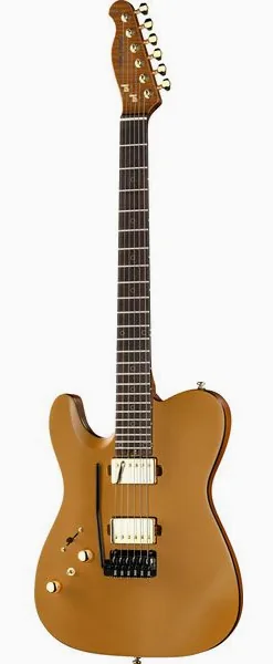 Harley Benton Fusion-T II HH LH RW SGD, front view