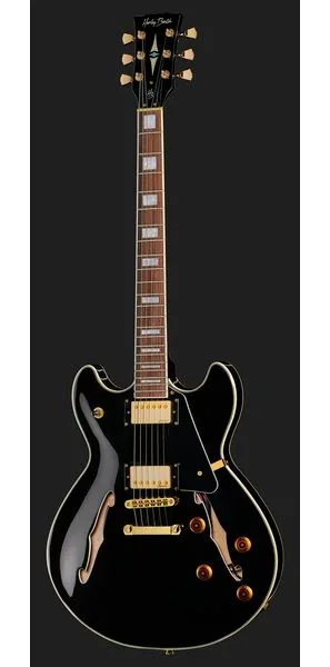 Harley Benton HB-35Plus Black w/Bag, detail 2