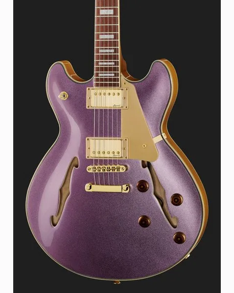 Harley Benton HB-35Plus Metallic Plum w/Bag, detail 4