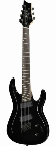 Harley Benton R-457BK MultiScale, front view