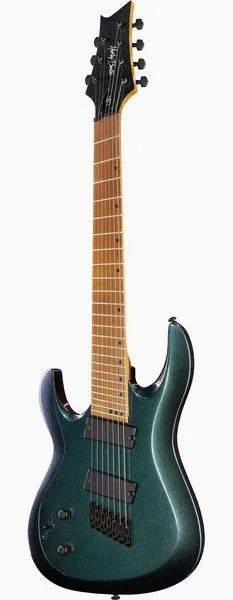 Harley Benton R-457FFB LH Roasted Multiscale, front view