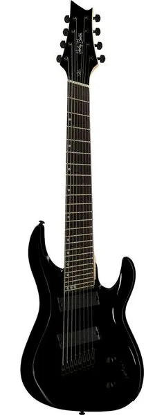 Harley Benton R-458BK MultiScale, front view