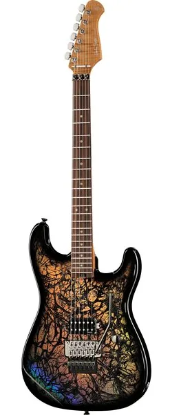 Harley Benton ST-80FR Holographic, front view