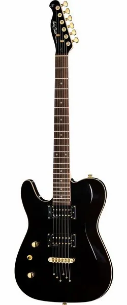 Harley Benton TE-40 LH TBK Deluxe Series, front view