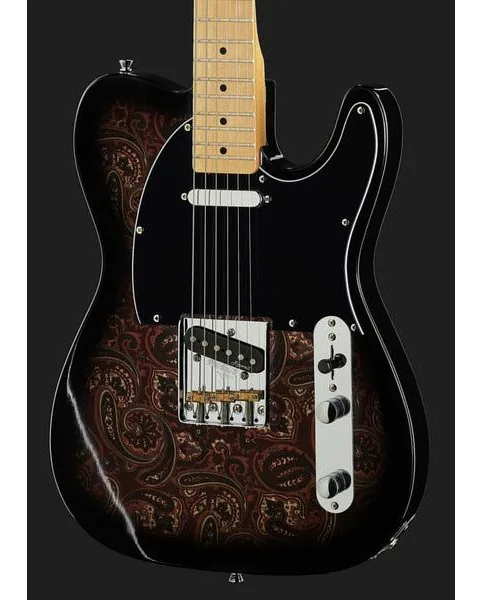 Harley Benton TE-70 Black Paisley, detail 4