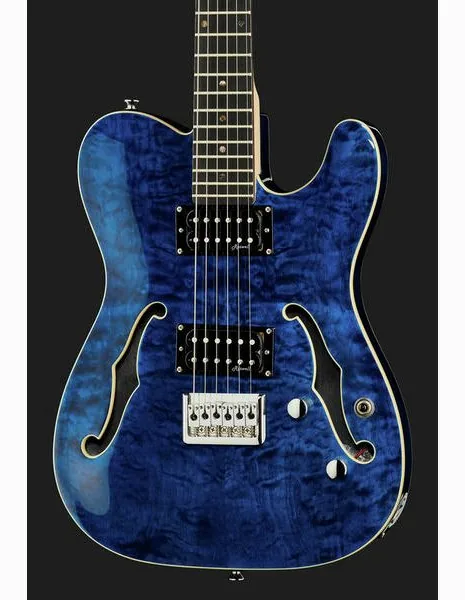 Harley Benton TE-90QM HH Trans Blue, detail 4