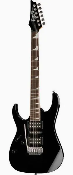 Ibanez GRG170DXL-BKN Lefthand, front view
