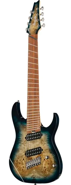 Ibanez RGMS8PB-CBS, front view