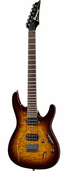 Ibanez S621QM-DEB, front view