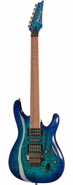 Ibanez S670QM-SPB, front view