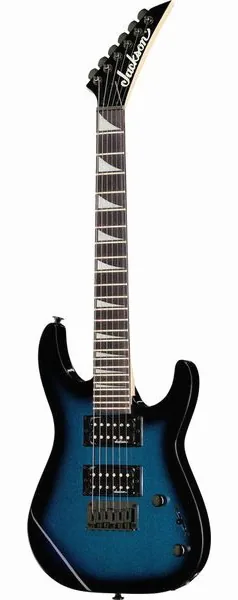 Jackson JS1X Dinky Minion Met.Bl.Burst, front view